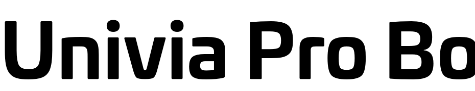 Univia Pro Bold cкачати шрифт безкоштовно